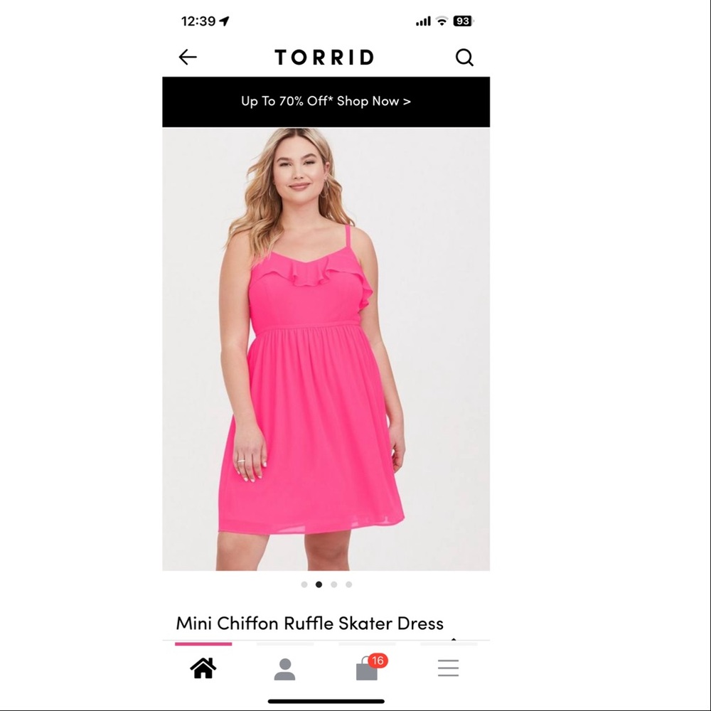 Mini skater torrid dress